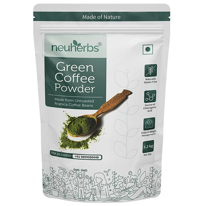 Neuherbs Unroasted Arabica Green Coffee Beans Powder
