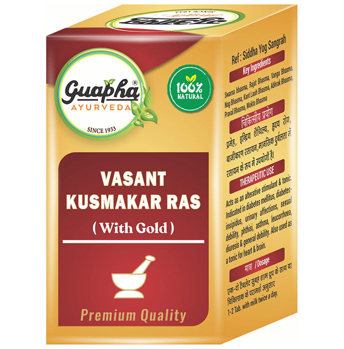 Guapha Ayurveda Vasant Kusumakar Ras (with Gold)