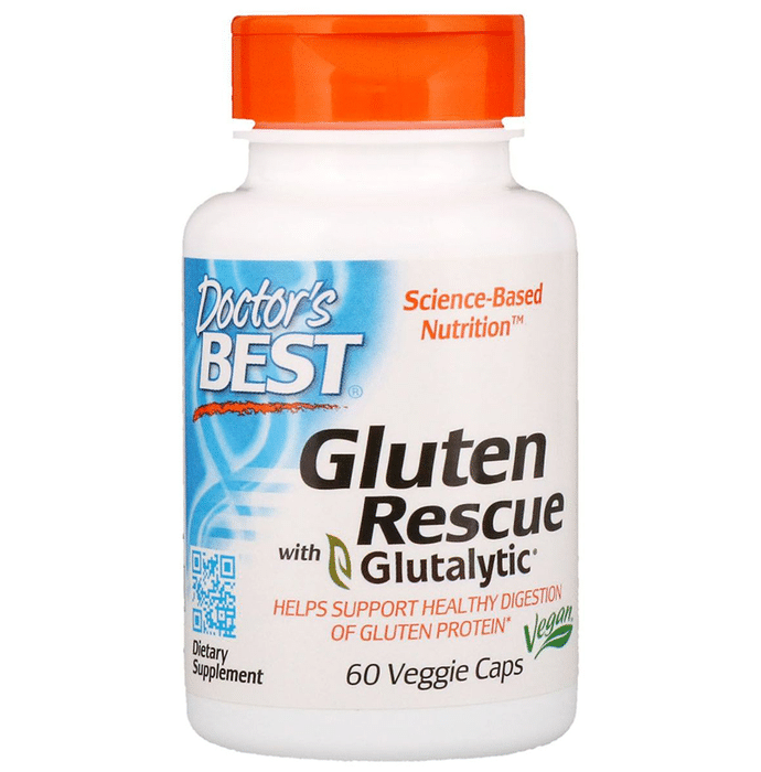 Doctor's Best Gluten Rescue with Glutalytic Veggie Capsule