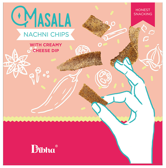 Dibha Masala Nachni Chips with Creamy Cheese Dip
