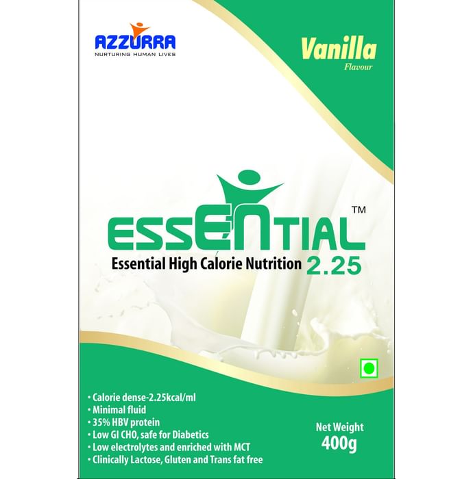 Azzurra Essential High Calorie Nutrition 2.25 Powder Vanilla