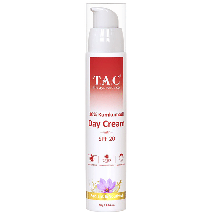 TAC The Ayurveda Co. 10% Kumkumadi Day Cream with SPF 20