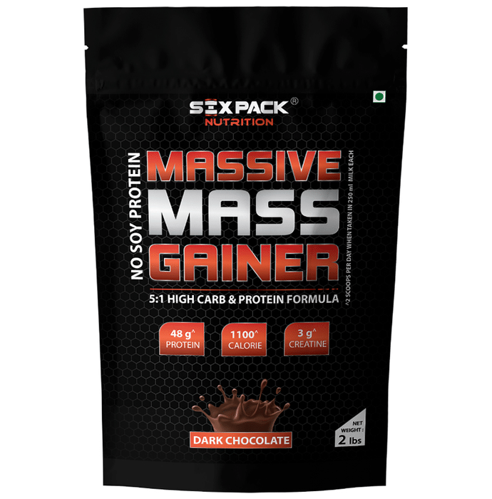 Six Pack Nutrition Massive Mass Gainer Dark Chocolate