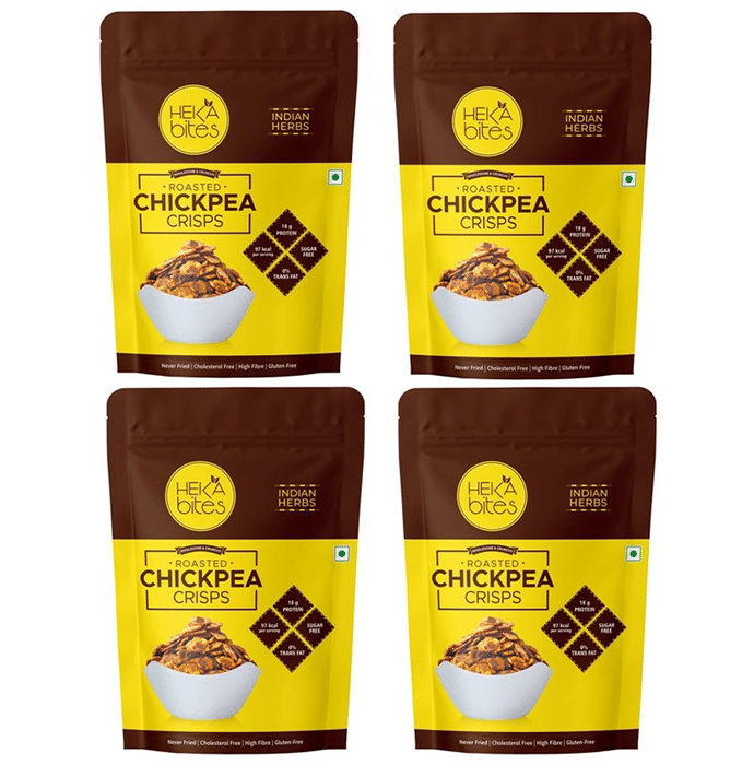 Heka Bites Roasted Chickpea Crisps (60gm Each)