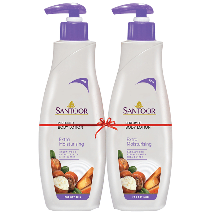 Santoor Perfumed Body Lotion Extra Moisturising (250ml Each)