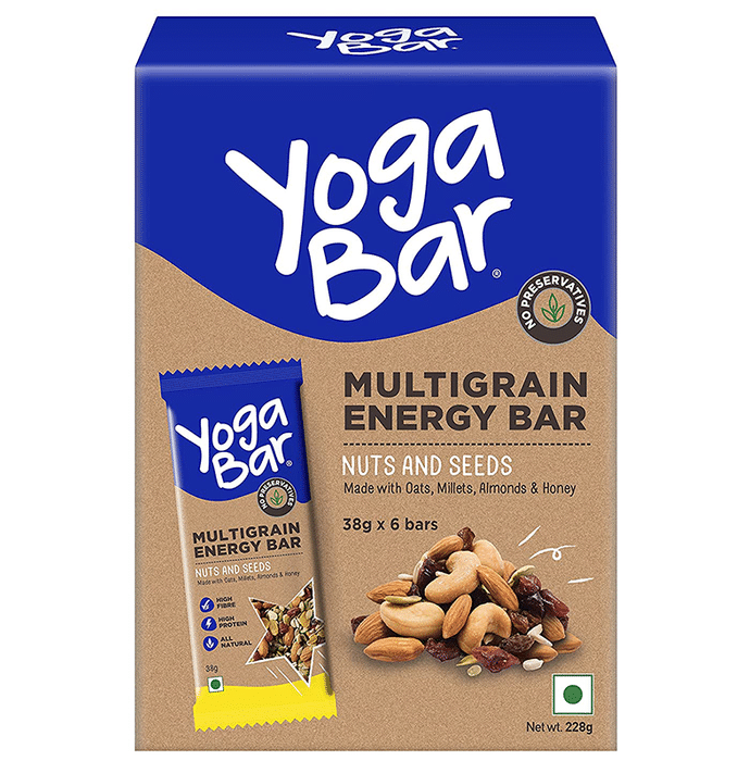 Yoga Bar Multigrain Energy Bar (38gm Each) Nuts and Seeds