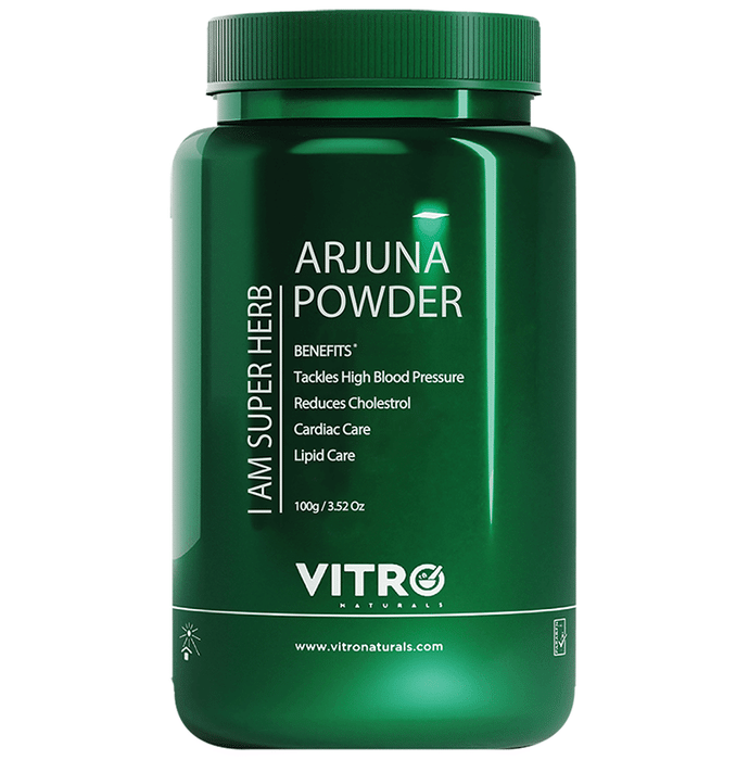 Vitro Naturals I Am Super Herb Arjuna Powder for Cholesterol & High Blood Pressure Management