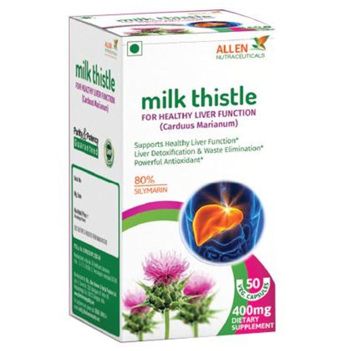 Allen Nutraceutical Milk Thistle 400mg Capsule