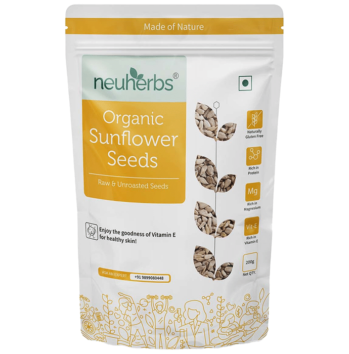 Neuherbs Sunflower Raw Unroasted Deshelled Seeds