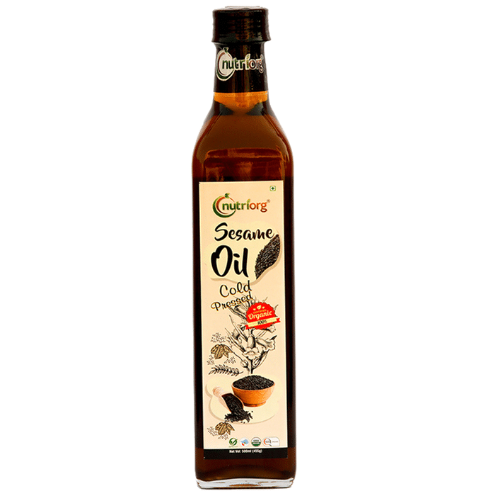 Nutriorg Certified Organic Sesame Cold Pressed Oil Black
