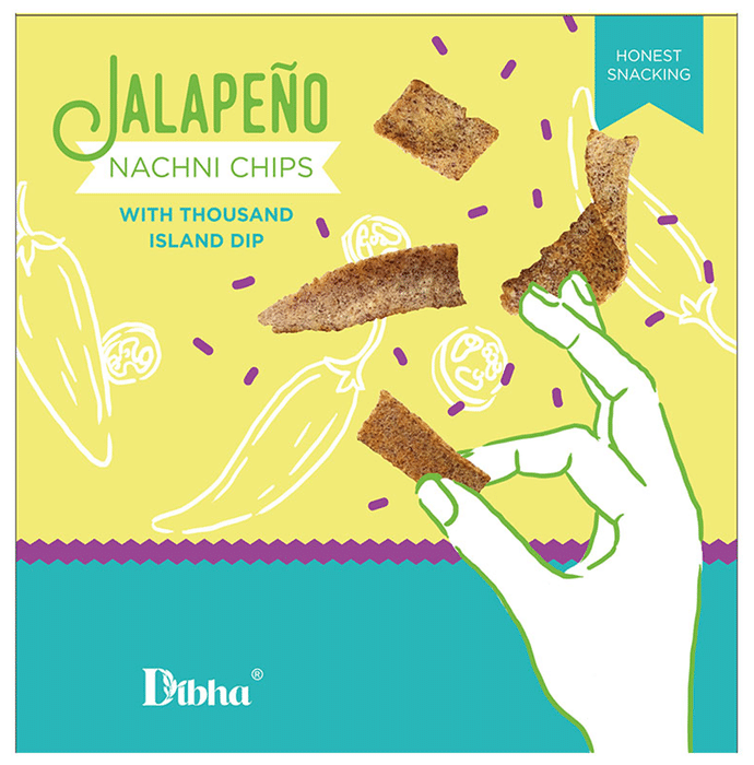 Dibha Jalapeno Nachni Chips with Thousand Island Dip
