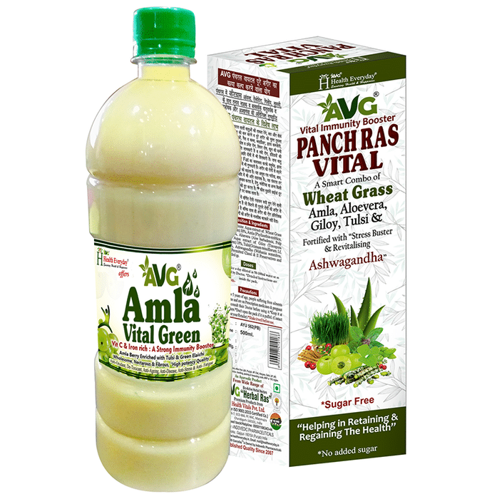 AVG Combo Pack of Amla Vital Green 1000ml & Panch Ras Vital 500ml