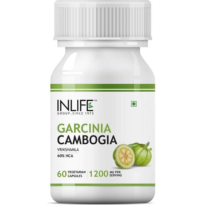 Inlife Garcinia Cambogia (60% HCA) 1200mg Per Serving Vegetarian Capsules