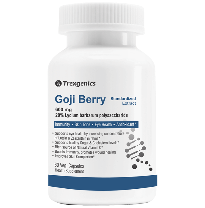 Trexgenics Goji Berry 600mg Veg. Capsules