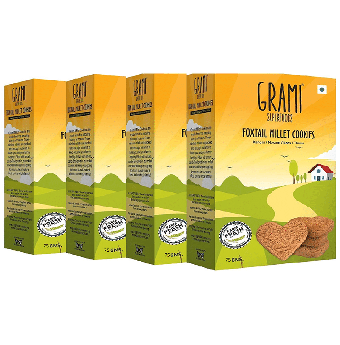 Grami Superfood Foxtail Millet Cookies (75gm Each)