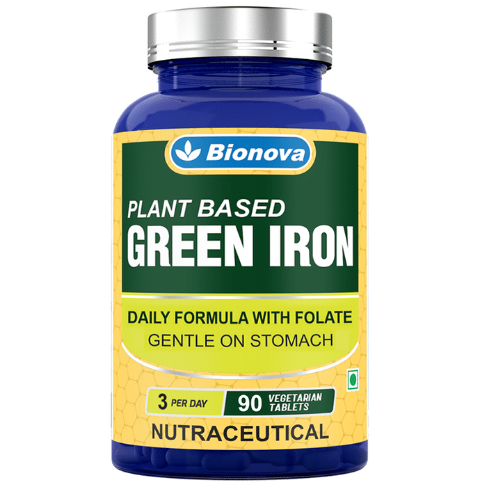 Bionova Plant Based Green Iron Vegetarian Tablet