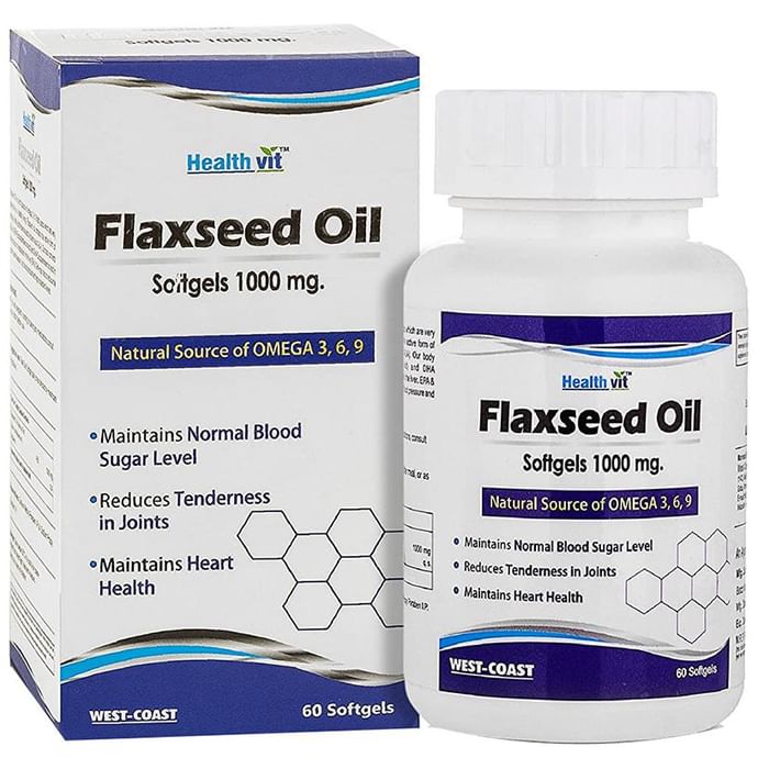 HealthVit Flaxseed Oil 1000mg Softgel