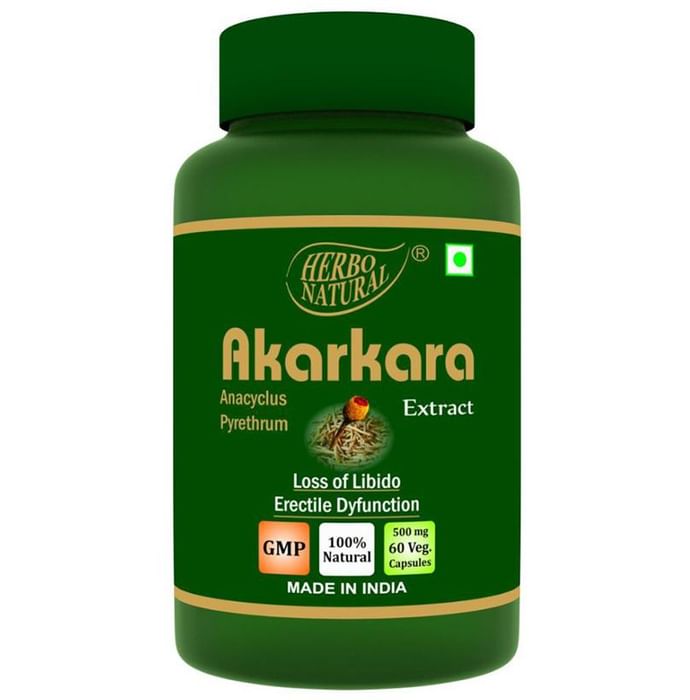 Herbo Natural Akarkara (Anacyclus Pyrethrum) Extract 500mg Veg Capsule
