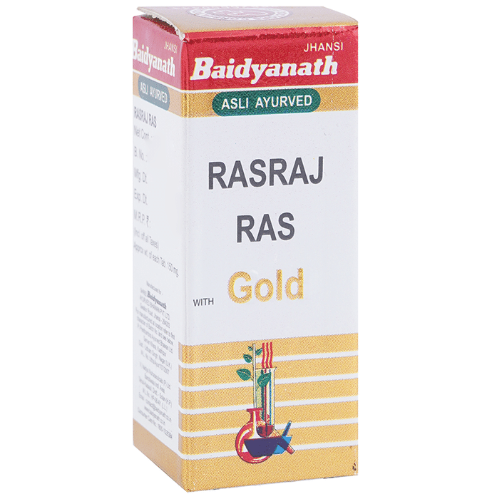 Baidyanath (Jhansi) Rasraj Ras with Gold Tablet