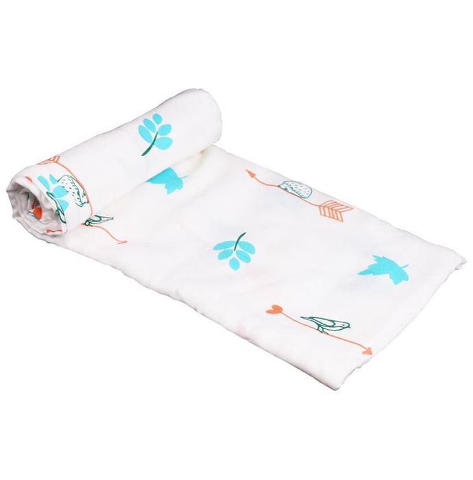 Polka Tots Organic Cotton Swaddle/Wrap Bird Print