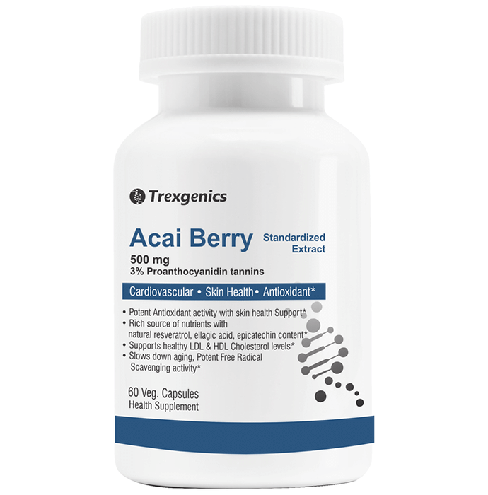 Trexgenics Acai Berry 500mg Veg. Capsules