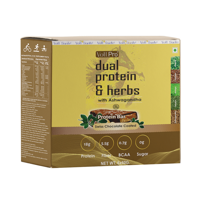 Voll Pro Protein Bar (60gm Each) Swiss Chocolate