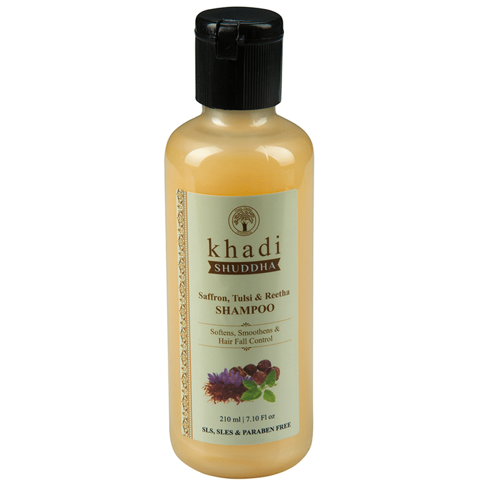 Khadi Shuddha Saffron, Tulsi & Reetha Shampoo