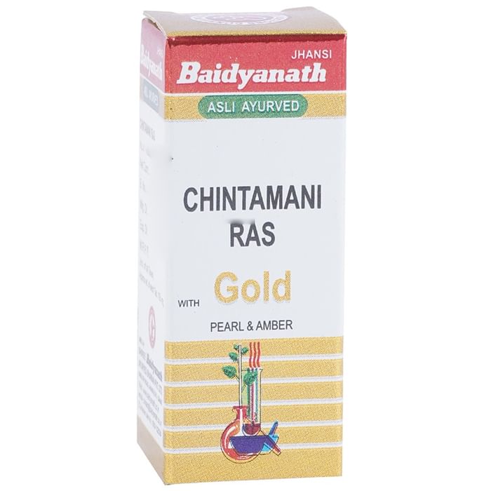 Baidyanath (Jhansi) Chintamani Ras with Gold Pearl & Amber
