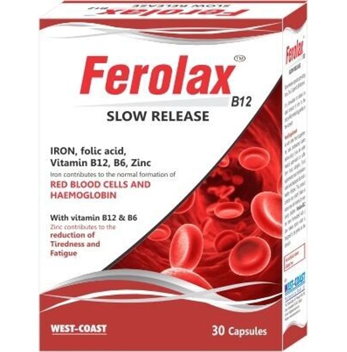 West-Coast Ferolax B12 Slow Release Capsule