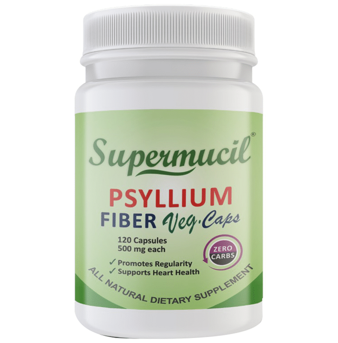 Supermucil Psyllium Fiber Veg Caps