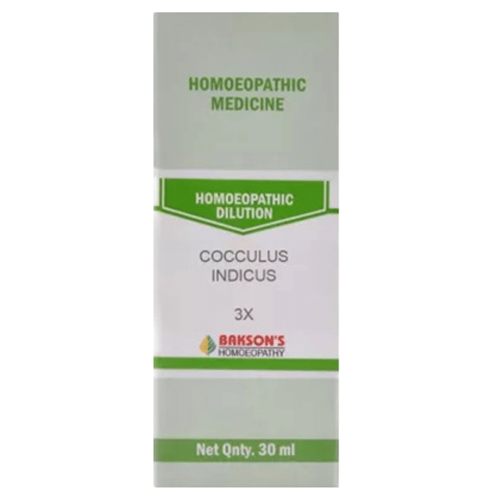 Bakson's Cocculus Indicus Dilution 3X