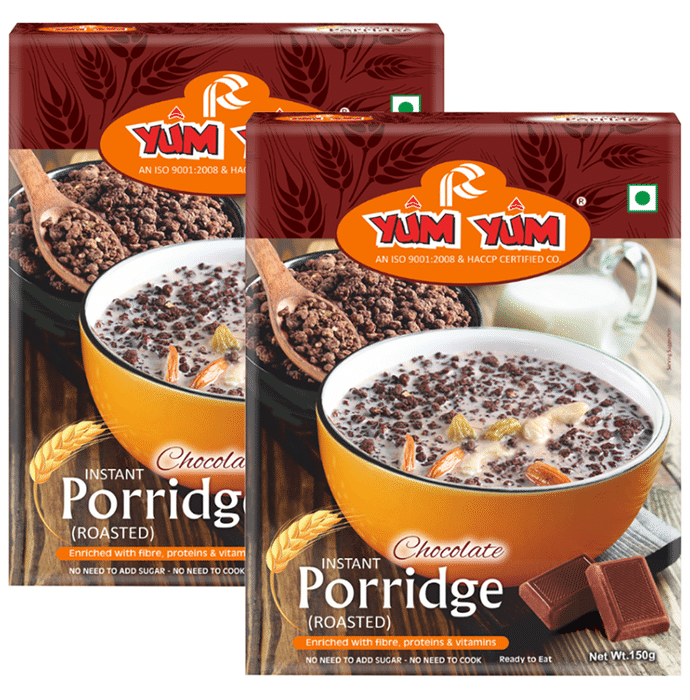 Yum Yum Instant Porridge Roasted (150gm Each) Chocolate