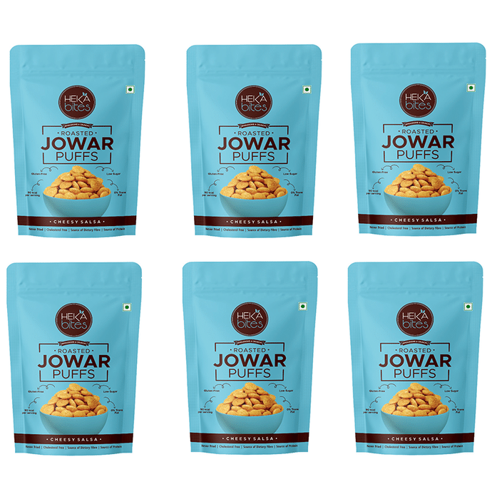 Heka Bites Roasted Jowar Puffs (30gm Each) Cheesy Salsa