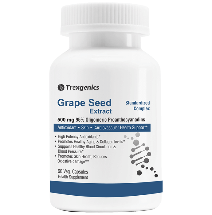 Trexgenics Grape Seed Extract 500mg Veg. Capsules