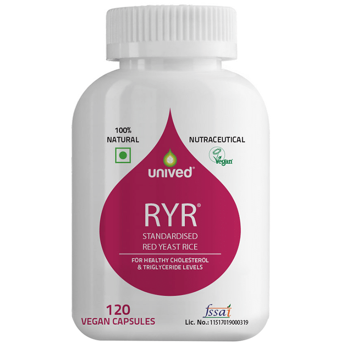 Unived RYR Standardised Red Yeast Rice Vegan Capsule