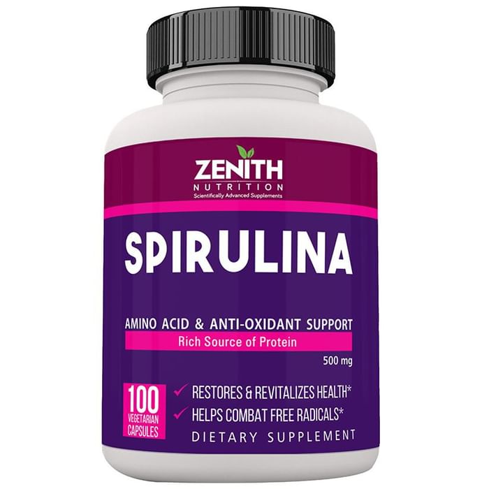 Zenith Nutrition 5-Spirulina 500mg Capsule