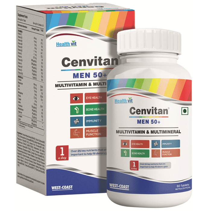 HealthVit Centivan Men 50+ Multivitamin & Multimineral Tablet