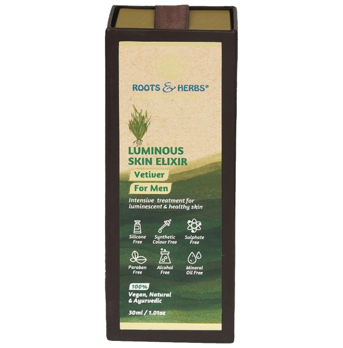 Roots and Herbs Luminous Skin Elixir for Men Vetiver