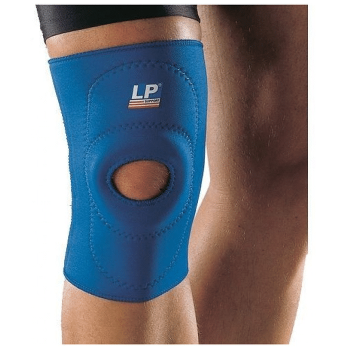LP 708 Standard Knee Support Open Patella Single Medium Blue