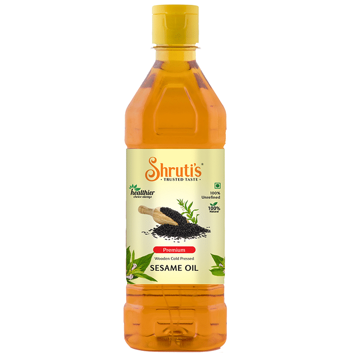Shruti's Premium Wooden Cold Pressed Sesame Oil