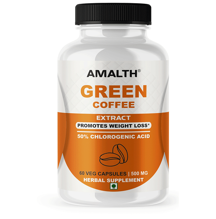 Amalth Green Coffee Extract Veg Capsules