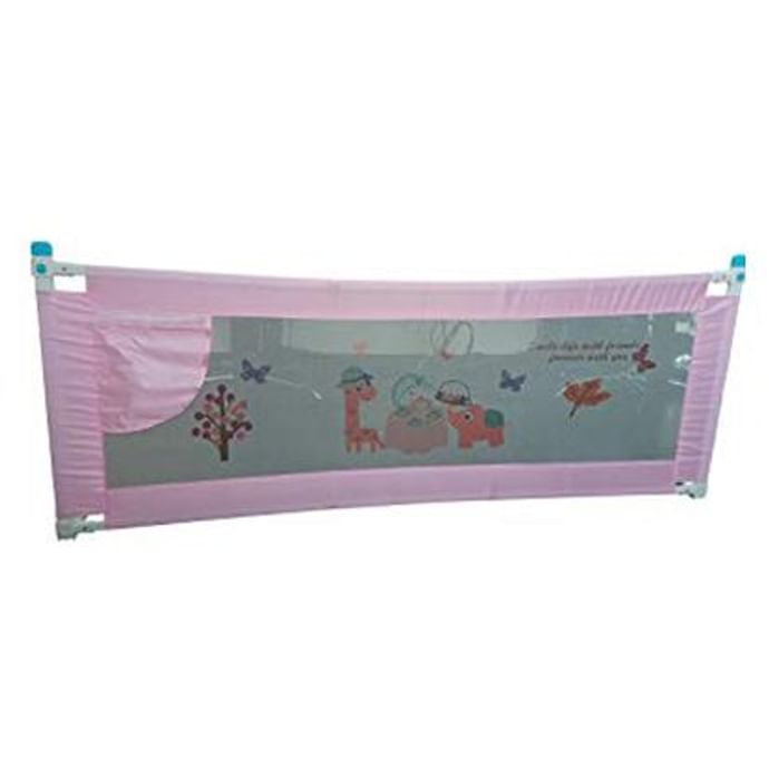 Safe-O-Kid Premium Foldable Bed Rail Dark Pink