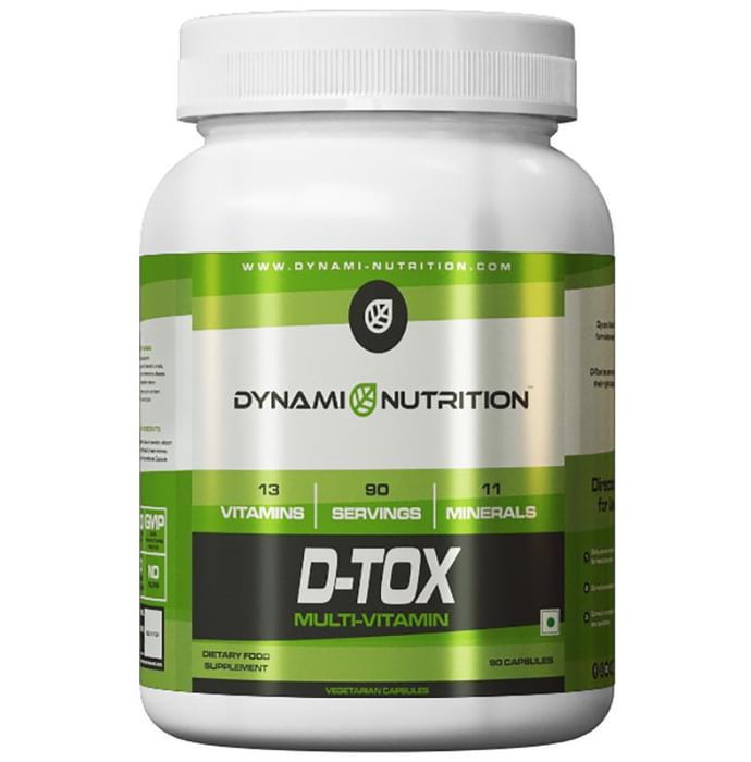 Dynami Nutrition D-Tox Multi-Vitamin Vegetarian Capsules