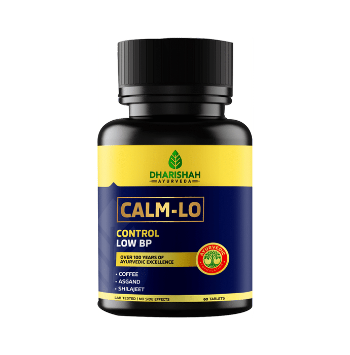 Dharishah Ayurveda Calm-Lo Tablet Control Low BP