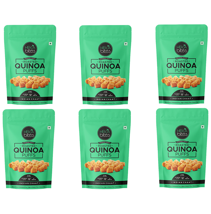 Heka Bites Roasted Quinoa Puffs (35gm Each) Indian Chaat