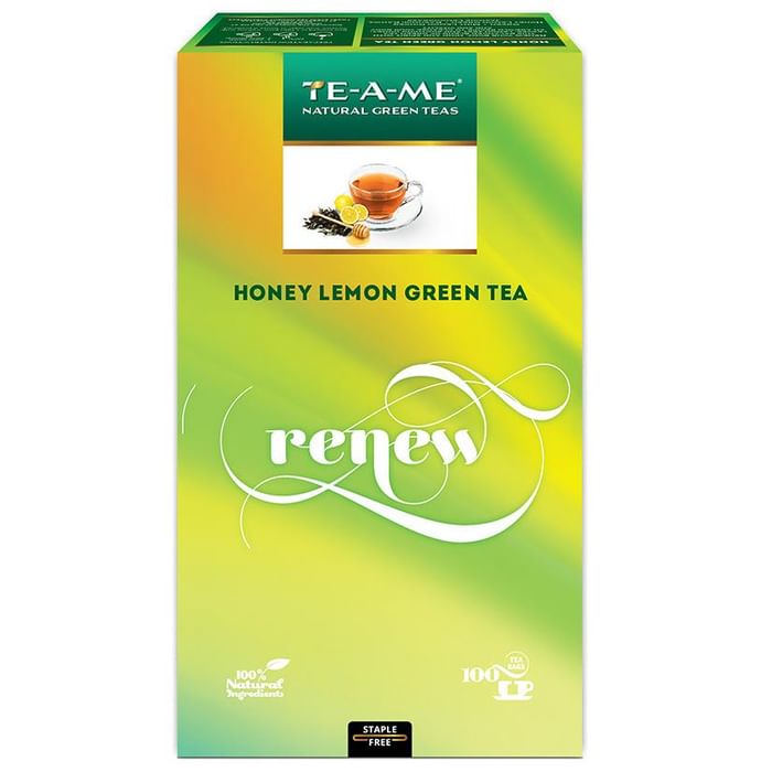 TE-A-ME Natural Green Teas (1.5gm Each) Honey Lemon Renew