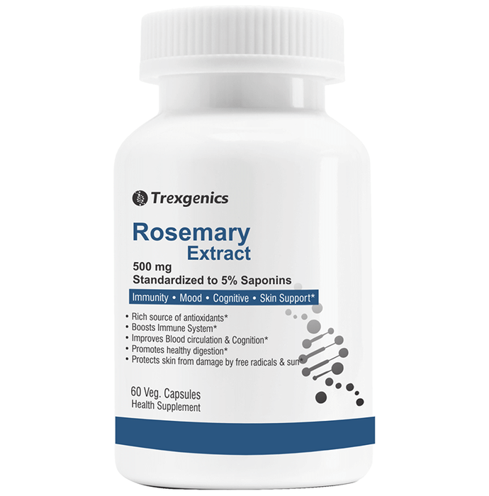 Trexgenics Rosemary Extract 500mg Veg. Capsules