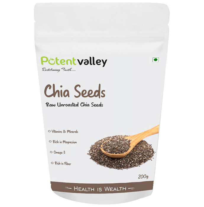 Potentvalley Raw Unroasted Chia Seeds