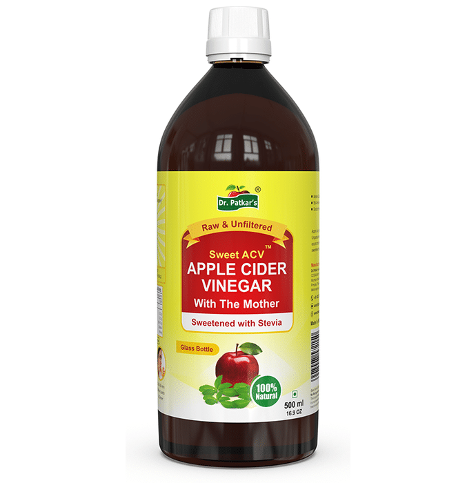 Dr. Patkar's Apple Cider Vinegar Stevia with the Mother (500ml Each)