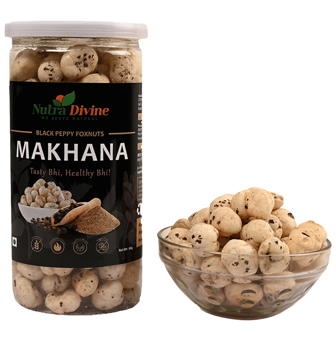 Nutra Divine Black Peppy Foxnuts (Makhana)